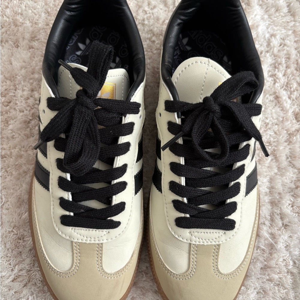 Adidas Women’s/Men's Black and White Sneakers